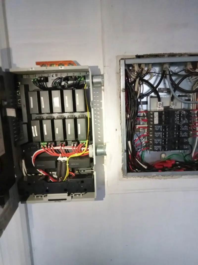 Electrical panel upgrade completed for Security Camera Wiring in Marysville